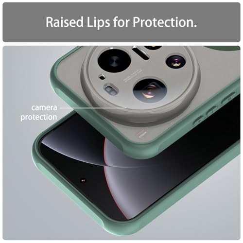 Image of Compatible with Xiaomi 17 Ultra Case Cover,Compatible with MagSafe,Anti-Fall,Compatible with Xiaomi 17 Ultra 5G 25128PNA1C Cell Protective Phone Case Green