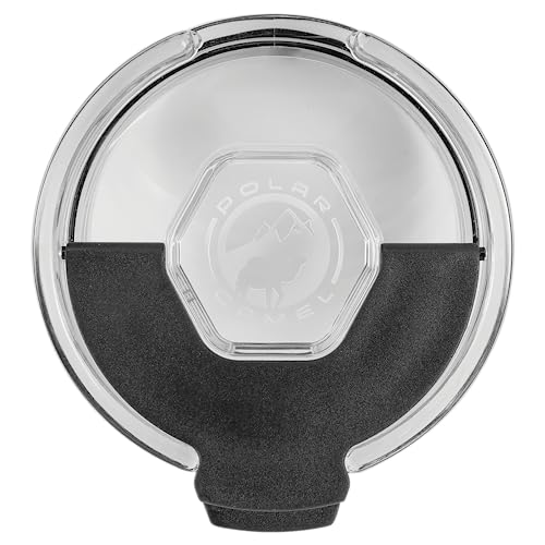 Flip Top Lid Replacement with Straw Hole for 20oz Polar Camel Tumbler - Fliptop Lid Fits Polar Camel 10 16 20 oz Tumblers 15 oz Coffee Mug 20oz Pilsner Durable Travel Mug Replacement Cap (1 Pack)
