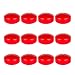 Mega Candles - Unscented 2" Floating Disc Candles - Red, Set of 12