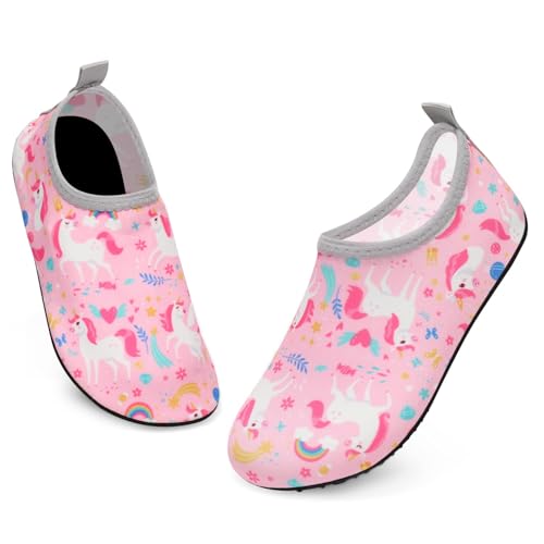 Image of ANLUKE Kids Boys Girls Water Shoes Barefoot Aqua Socks Fast Dry Beach Swim Outdoor Sports Shoes for Toddler