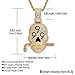 Iced Out Necklace for Men - 999 Skull Pendant Skull Hip Hop Pendant - Copper Plated 18K Gold Micro Inlaid Zircon with 24in Rope Chain Hip Hop Rapper Jewelry Giftting (Silver)