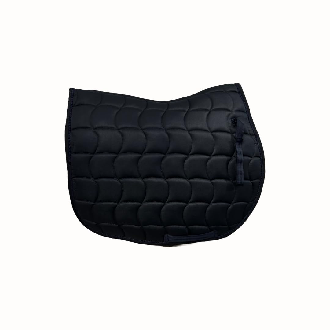 ASTILE EQUESTRIAN SADDLE PADS GENERAL PURPOSE SADDLE PADS NUMNAH QUILTED (COB/FULL, NAVY)