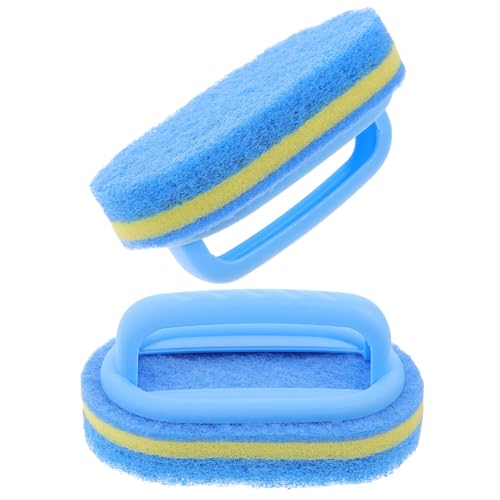 KICHOUSE 2Piezas Esponja Multiusos con Limpiar Baños y Azulejos Ergonómico y Suave Eliminación de Manchas Superficies