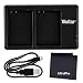 UltraPro EN-EL12 Rapid Dual Charger for Select Nikon Digital Cameras - UltraPro Bundle includes Deluxe Custom Microfiber Cleaning Cloth