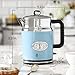 Russell Hobbs KE5550BLR Retro Style 1.7L Electric Kettle, Heavenly Blue