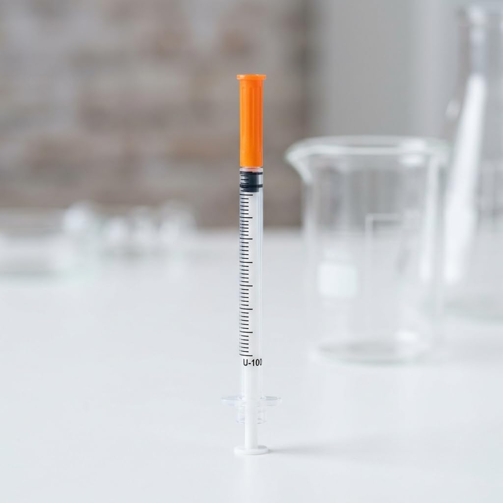 120 PACK 1ml 30G 5/16" (8mm) Syringes with Needle Lab Individually Wrapped