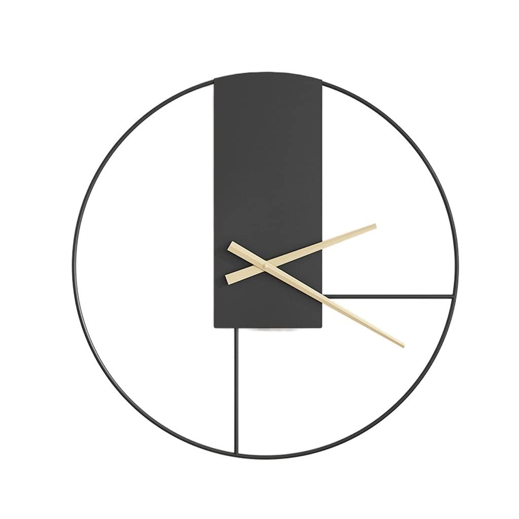 TYUHDUYUR Clocks Xuanguan Dining Room Bedroom Household Background Wall Decoration Clock Hanging Clock Decoration (D As Shown)