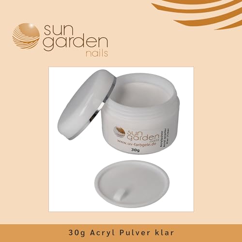 Acrylpulver Sun Garden Nails 3x 30g und Acrylpinsel Set
