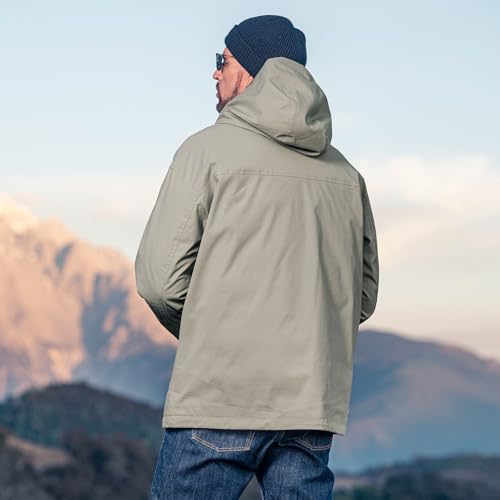 Image of 2024 Autumn New Outdoor Jacket Men's Windproof and Waterproof Hooded Jacket Mountaineering Coat