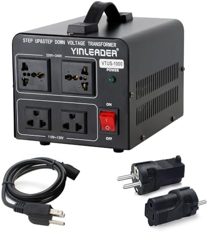 Amazon.com: US to EU Travel Adapter,Yinleader 1000W Voltage Transformer ...