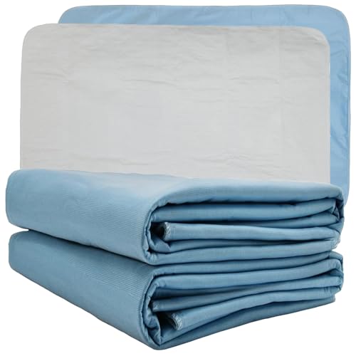 2X Large Washable Reusable Underpads 44'x52' Waterproof Absorbent Incontinence Bed Pad - XXL...