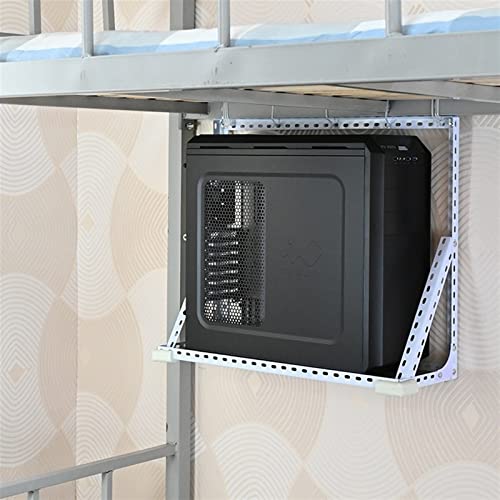 Soporte para CPU de torre, montaje en pared, estructura metálica resistente, soporte colgante para gabinete PC, soporta hasta 66 lb, fácil instalación (50 x 20 x 50 cm) miniatura 6
