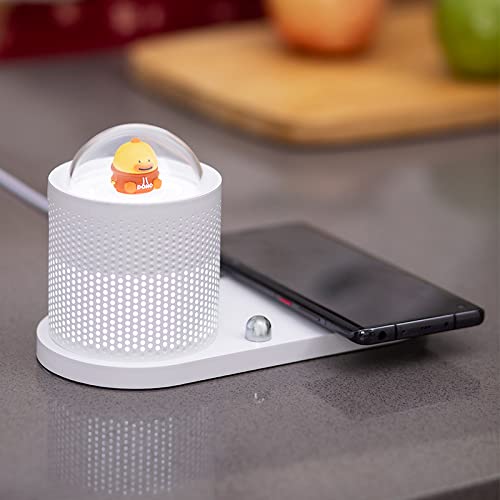 Lucario 10W Quick Wireless Charging LED Table Lamp Desk Light Portable Eye Protect Touch Control Cute Lamp for Night Light Compatible with Phone Holder-image-17