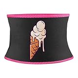 Melting Ice Cream Balls Wide Compression Waist Trimmer Waist Trainer Workout Belt Breathable Exercise Wrap