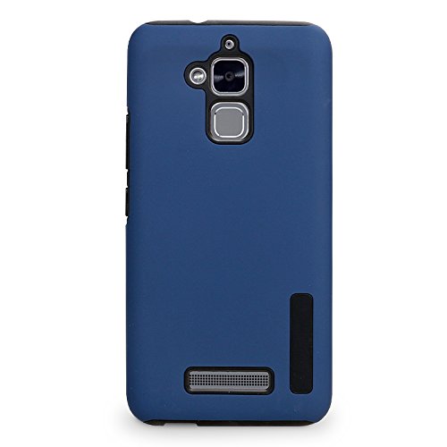 Asus ZenFone3 Max ZC520TL Phone Case, TOP K Hybrid Heavy Duty Slim Armor Hard PC + Soft TPU Shockproof Protection Defender Case for Asus ZenFone 3 Max 5.2 Inch (Navy Blue)