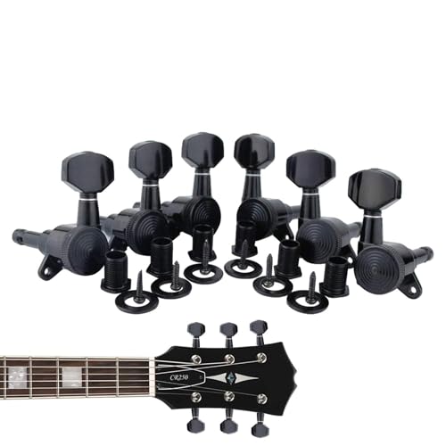 Rapport de vitesse 1:18 clés de réglage solides guitare acoustique pour accordage précis