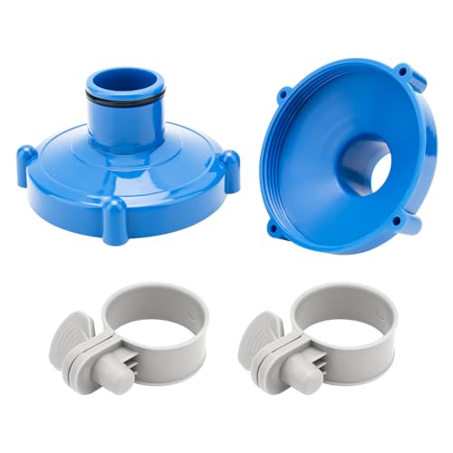Dimakung 1.25 Pool Vacuum Hose Adapter for Intex Above Ground Swimming Pool Surface Skimmer Connector 32 mm Pool Hose Adapter Replace for 80mm Screw Pool System Fitting - 2 PCS