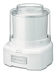 Cuisinart Ice Cream Maker Machine, 1.5 Quart Sorbet, Frozen Yogurt Maker, Double Insulated, White (ICE-21C)