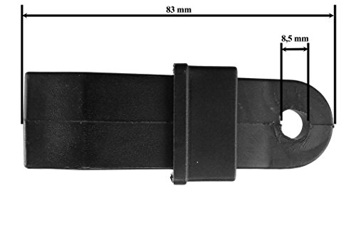 tarpaulin clips/tarp clamps,hold down grippers eyelet replacement camping tent cover clamp PACK OF 10, Black - Image 4