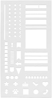 Practical Schedule Ruler with Friendly Grids Design for Journaling Event Planning and Hand Crafting Making Schedule Planning Ruler