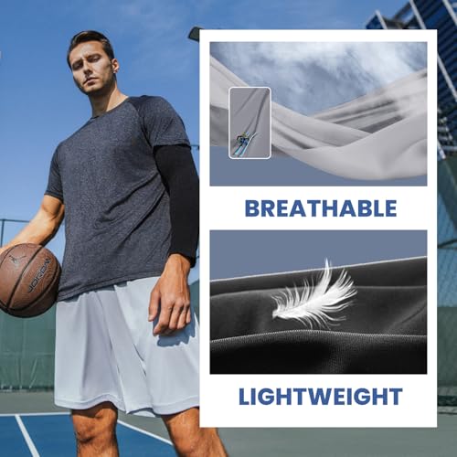 LalaHooK 5 Pack Gym Mens Shorts - Quick Dry Basketball Workout Athletic Shorts with Pockets for Running Casual Activewear4