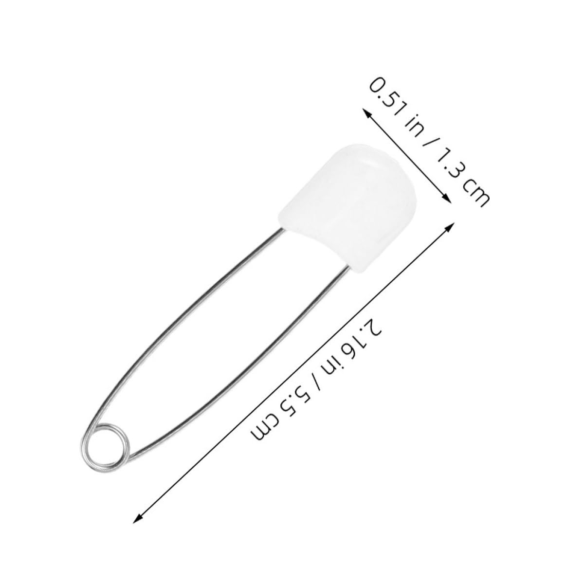 BESPORTBLE Épingles de Sûreté Réutilisable 30 en Alliage de Zinc et Pp Faciles à Utiliser et Fiables, Lot de 30 Pièces, Accessoires Pratiques pour Parents pour Couches Bébé