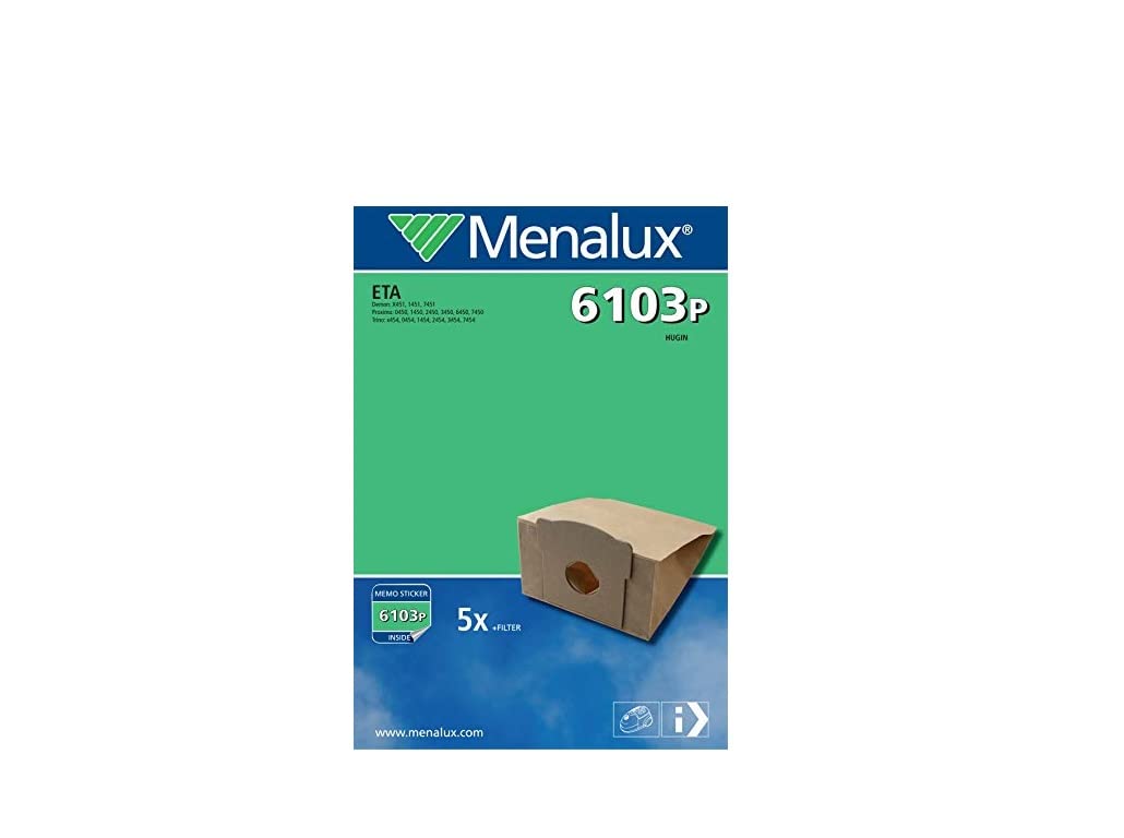 Menalux 6103 P 5 x Vacuum Cleaner Bags Paper for ETA