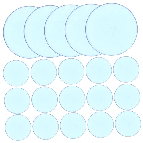 JOINPAYA 100pcs Transparent Bingo Chips Counting Discs for Math Stem Games Poker Tokens and Educational Activities Semitransparent Design for Tracking