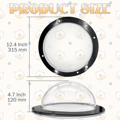 2 puertas para mascotas de plástico transparente para instalar en ventanas 3