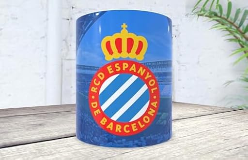 La Huella Taza Espanyol (RCD). Para los Verdaderos Fans del Perico. ¡Demuestra tu Pasión por el Espanyol y haz palidecer a los culés! | Ya disponible en tu tienda friki favorita! En mundofriki.es!