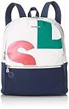  Desigual Damen Bag Logomania Novara Women Rucksackhandtasche, Weiß (Blanco), 12x35.3x28.7 cm