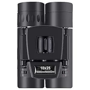 GNEPHIX Binoculars 10x, 1.0 inch (25 mm) Caliber, High Magnification, Concerts, 0.4 x 1.0 inches (10 x 25 cm), Bak4 Lens, Opera Glass, Concert, Lightweight, Compact, Prevents Fatigue for Long Time Use, For Kids, Adults, Waterproof, Live Opera, Theater, Travel, Outdoor, Climbing, Sightseeing, Bird Viewing, Strap Included, Storage Bag Included