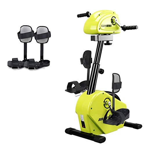 Image of Foot Pedal Exerciser Cycle Bike,Leg Arm Cardio Training Adjustable Resistance Rehabilitation Stationary Mini Exercise Bike for home,work, office,etc