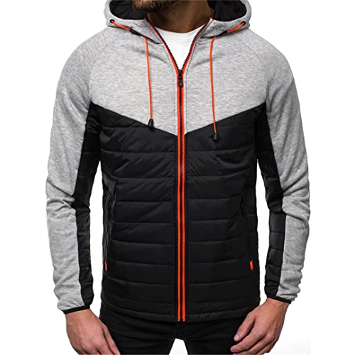 Veste cardigan en polaire homme contre le vent frais de mi-saison pull à capuche