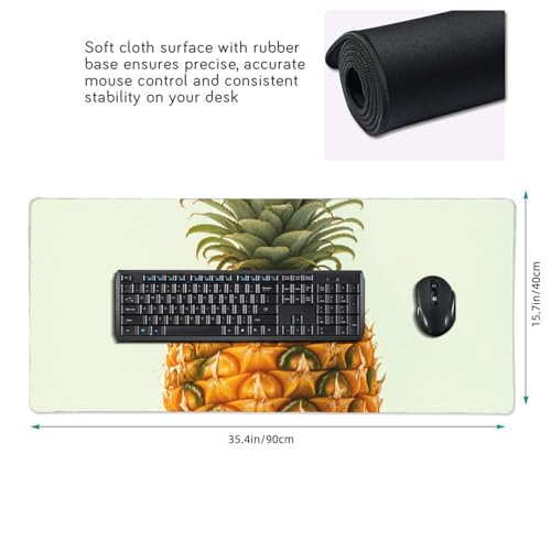 Tapis de souris de jeu ananas antidérapant contre les rayures