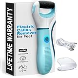 Electric Foot Callus Remover – Rechargeable Foot Sander Electric with 2800 RPM Motor & 1200 mAh Battery, 360° Rotating Replaceable Roller – Pedicure Tools for Feet for Smooth Heels & Dry Skin Care