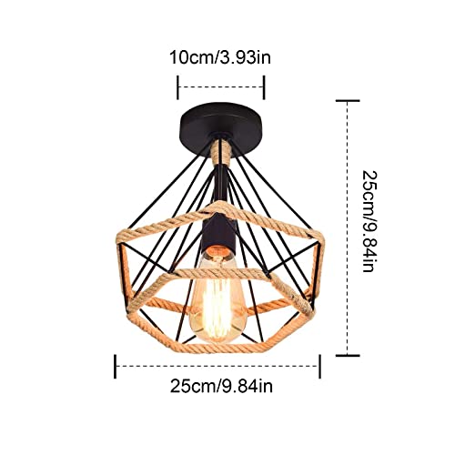 RibasuBB Lampada da cucina a soffitto, 25 cm