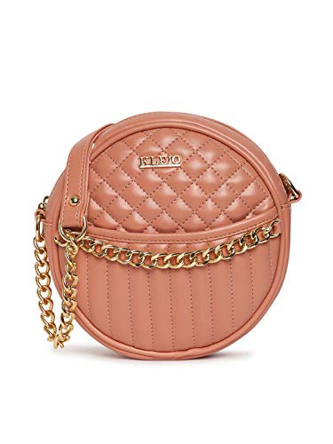 Image of KLEIO Quilted Leather Sling Bag for Girls with Polyester Lining | Spacious Crossbody Sling Bag for Women to Carry Essentials In Travel, Parties & College