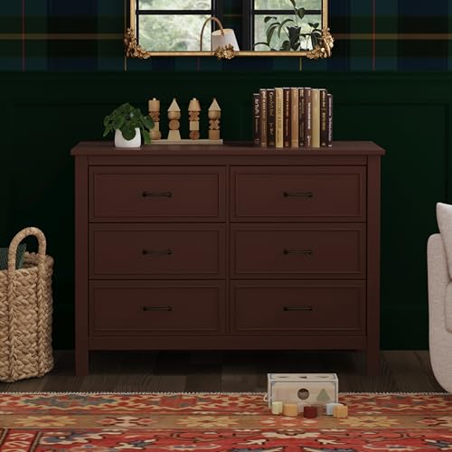 Image of Davinci Charlie 6-Drawer Double Dresser in Crimson, GREENGUARD Gold Certified