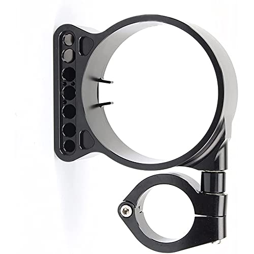 Eulina Seitenmontagehalterung für Tacho Motorrad Aluminium Instrumentenkappe passend für Harley Sportster XL, 95-14, 883, 1200 (schwarz)