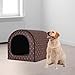MotiveTech Insulated Pet Shelter for Small and Medium Pets 3-7kg, Brown