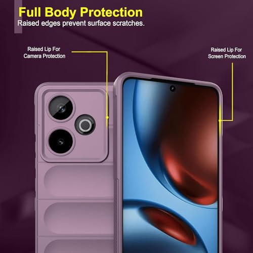 Image of Amazon Brand-Solimo Mobile Cover for Realme GT 7 5G / GT 7T 5G | Full Camera Protection | Liquid Silicon Case | Flexible Bumper Case for Realme GT 7 5G / GT 7T 5G (Purple)