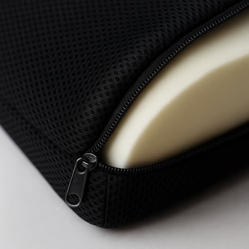 Image of Homerz Ergonomic Lumbar Support Cushion for Office Chair & Car Seat | Orthopedic Memory Foam Backrest for Long Sitting & Back Pain Relief (Lumbar Back Seat)