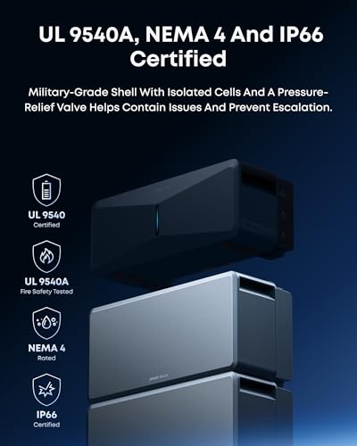 Image of Anker SOLIX B6000 Battery Module for E10, AC Generator Adapter Included, 6kWh Expandable Capacity, 10kW Turbo Output, Automotive-Grade LFP Cells, 10-Year Lifespan, 4,000+ Cycles, UL 9540A Certified