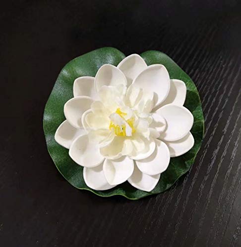 Waymeduo Floating Pond Decor Water Lily/Lotus Foam Flower, 2pcs