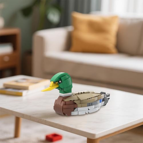 ToysWeltX Mallard Mini-Bausteine Und Konstruktionsspielzeug, Sammlermodell zum Bauen Und Ausstellen mit Tiermotiven, Tolles Geschenk für Erwachsene Und Kinder Ab 12 Jahren (301 Teile)
