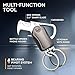 5-in-1 Keychain Multitool with Bearing – EDC Carabiner with Bottle Opener – 0.4