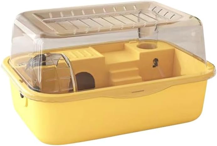 Gaiola para Hamster Transporte Caixa Fechada Transparente 34X25X1...