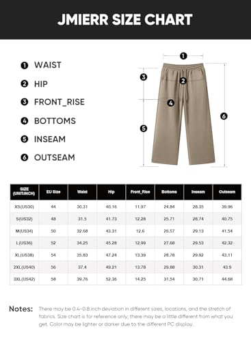 JMIERR Jogginghose Herren Baumwolle Baggy Hosen Loose Outdoor Hose 2026 Casual Trainingshosen mit Taschen Schwarz,M