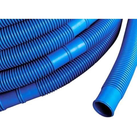 AquaOne Poolschlauch 32mm blau 6 Meter I Hochwertiger Pool Schlauch für Garten & Schwimmbad I Solarschlauch I Schwimmbadschlauch I Saugschlauch I Pumpenschlauch I Flexibel Wasserschlauch Cover